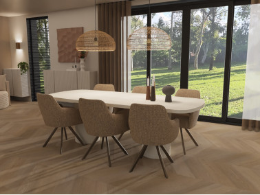 Betonlooktafel Deens ovaal RK